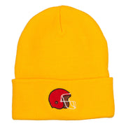 Football Helmet Embroidered Long Beanie