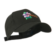 USA State Flower Illinois Violet Embroidered Cap