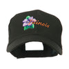 USA State Flower Illinois Violet Embroidered Cap