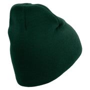 Licensed 17th Airborne Division Veteran Embroidered 8 Inch Knitted Short Beanie - DK-Green OSFM