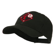 Baseball with Big Ball Logo Embroidered Cap