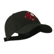 Baseball with Big Ball Logo Embroidered Cap