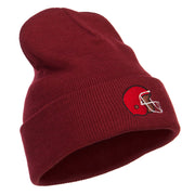 Football Helmet Embroidered Long Beanie