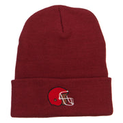 Football Helmet Embroidered Long Beanie