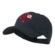 Baseball with Big Ball Logo Embroidered Cap