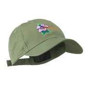 USA State Flower Illinois Violet Embroidered Cap