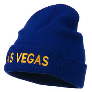 Las Vegas Embroidered Long Beanie