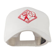 Baseball with Big Ball Logo Embroidered Cap