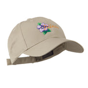 USA State Flower Illinois Violet Embroidered Cap