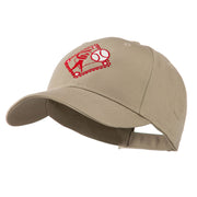 Baseball with Big Ball Logo Embroidered Cap