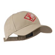 Baseball with Big Ball Logo Embroidered Cap