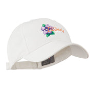 USA State Flower Illinois Violet Embroidered Cap