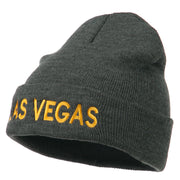 Las Vegas Embroidered Long Beanie