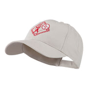 Baseball with Big Ball Logo Embroidered Cap