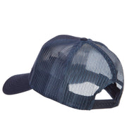 Thin Red Blue Line USA Flag Patched Mesh Cap