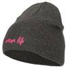 Mom Life Embroidered Knitted Short Beanie