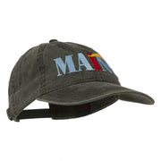 Maine Lighthouse Embroidered Washed Pigment Dyed Cap