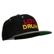 Love Drum Embroidered Two Tone Snapback Cap