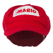 Rectangle Mario and Luigi Embroidered Cotton Newsboy Cap