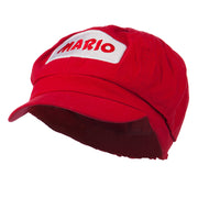 Rectangle Mario and Luigi Embroidered Cotton Newsboy Cap