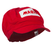 Rectangle Mario and Luigi Embroidered Cotton Newsboy Cap