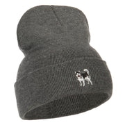 Alaskan Malamute Embroidered Long Beanie