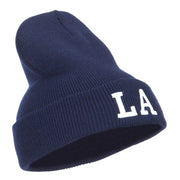 LA Louisiana State Embroidered Long Beanie