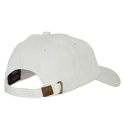 Louisiana Magnolia with Map Embroidered Unstructured Washed Cap