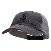 Camp Fire Icon Embroidered Washed Trucker Cap