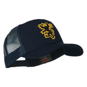 Lion Emblem Embroidered Cap