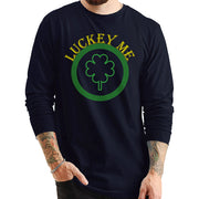 Lucky Me Ring Spun Cotton Premium Long Sleeve Graphic Shirt