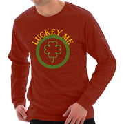 Lucky Me Ring Spun Cotton Premium Long Sleeve Graphic Shirt