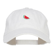 Mini Watermelon Embroidered Washed Cap