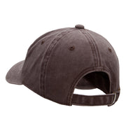 Lost In Black Rock Phrase Embroidered Unstructured Cotton Cap