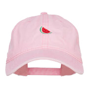 Mini Watermelon Embroidered Washed Cap