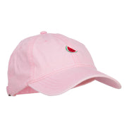 Mini Watermelon Embroidered Washed Cap