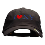 I Heart NY Embroidered Washed Cap