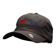 I Heart NY Embroidered Washed Cap