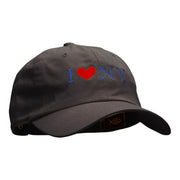 I Heart NY Embroidered Washed Cap