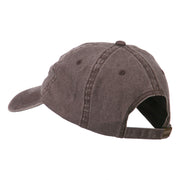 Happy Halloween Full Moon Embroidered Washed Dyed Cap