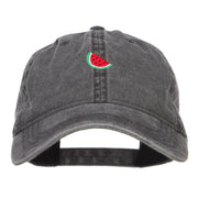 Mini Watermelon Embroidered Washed Cap