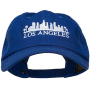 Los Angeles Skyline Embroidered Washed Cap