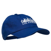 Los Angeles Skyline Embroidered Washed Cap