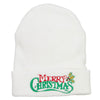 Merry Christmas Mistletoe Embroidered Long Beanie