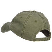 Lucky in Love Embroidered Washed Cap