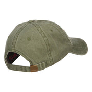 Lucky in Love Embroidered Washed Cap