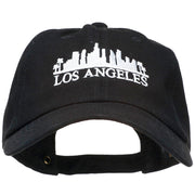 Los Angeles Skyline Embroidered Washed Cap