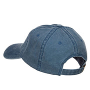 I Love America Embroidered Washed Cap