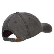 Lucky in Love Embroidered Washed Cap