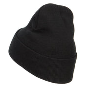 Football Logo Embroidered Long Beanie